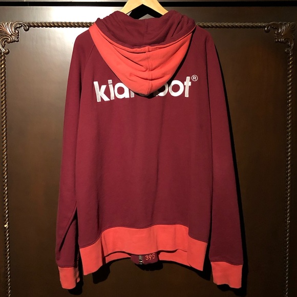 KIDROBOT Limited Edition Maroon Salmon Hoodie XXL - Picture 2 of 8